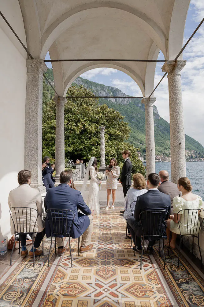 Lake como micro wedding