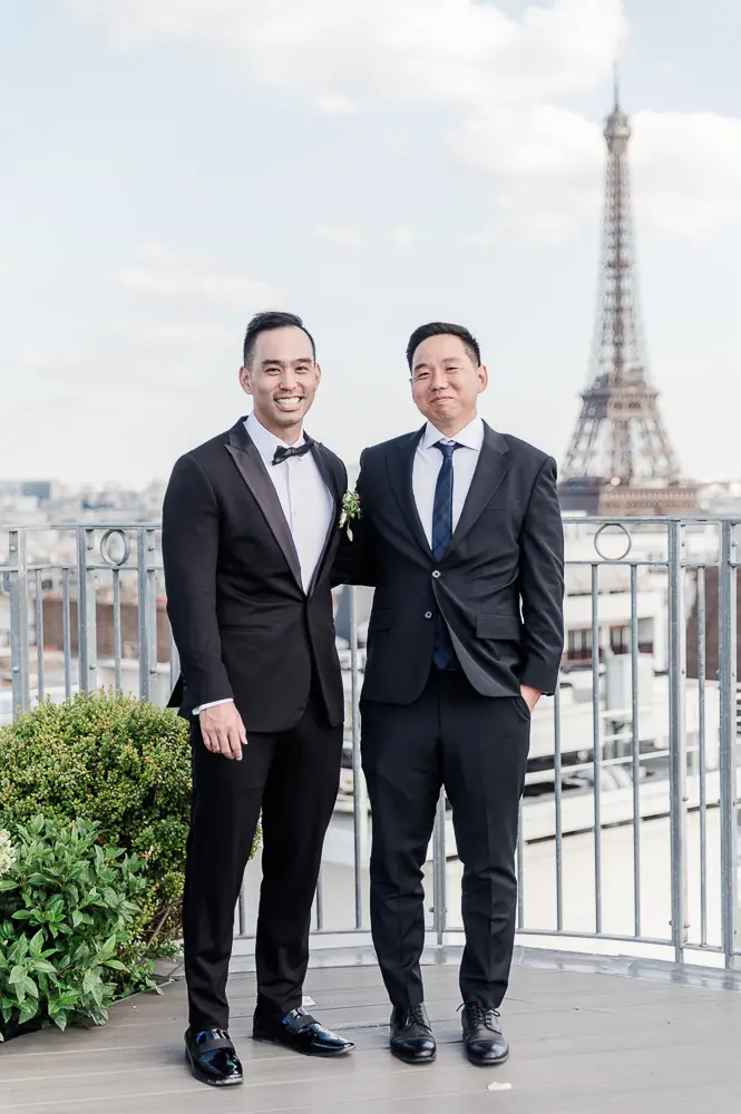 best man and groom at a wedding for the regular photo