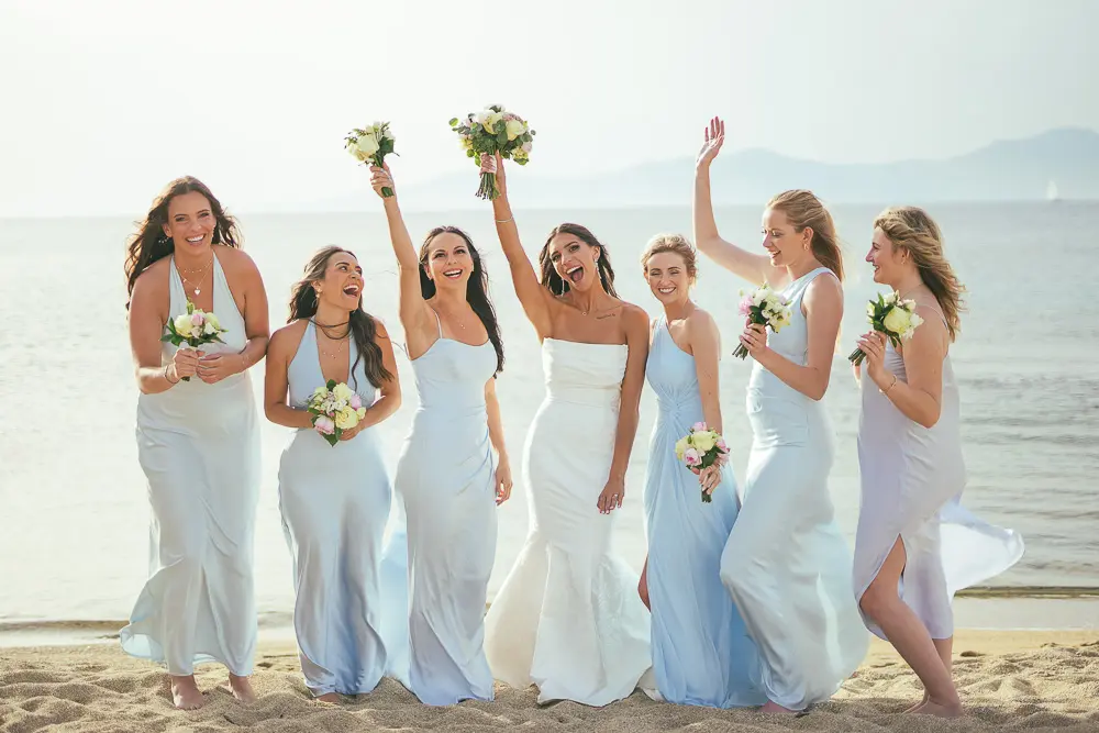 bridal party for the micro wedding