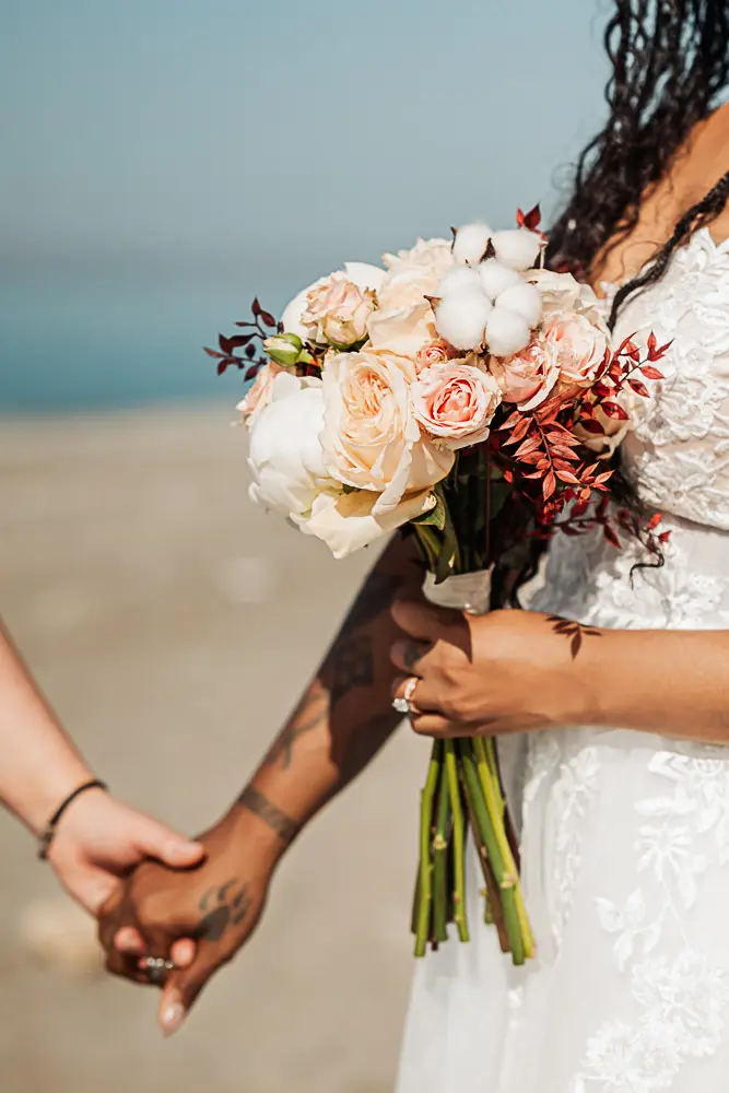 The bouquet of the bride