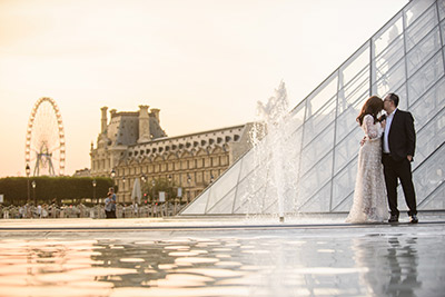 france-ceremonies-01 Couple renewing vows at Eiffel Tower in Paris