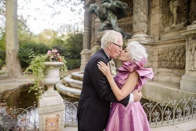 Senior couple renew their wedding vows in Europe in a 12 Step ceremony Senior couple renew their wedding vows in Europe in a 12 Step ceremony