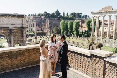 Stunning 12 steps destination wedding in Rome, Italy