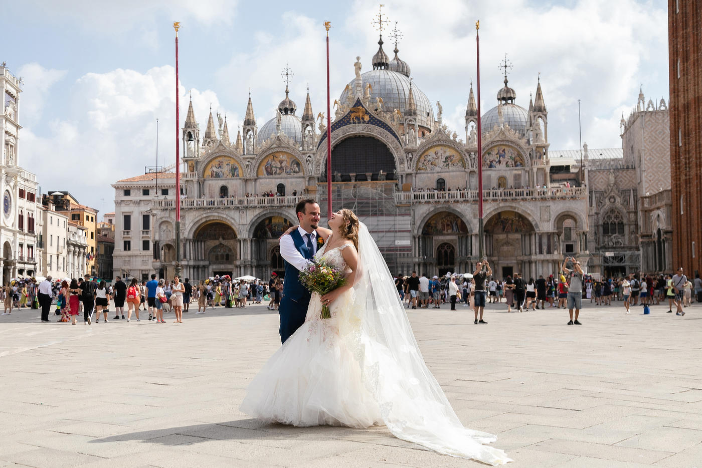 a very attractive square: San Marco, very cool for funny photo shoot