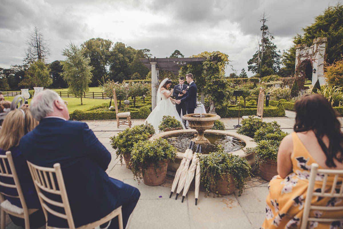 exchange of vows during the wedding ceremony