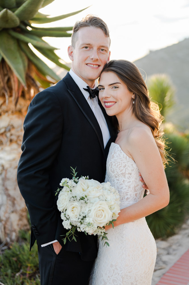 The couple get married and they pose in love