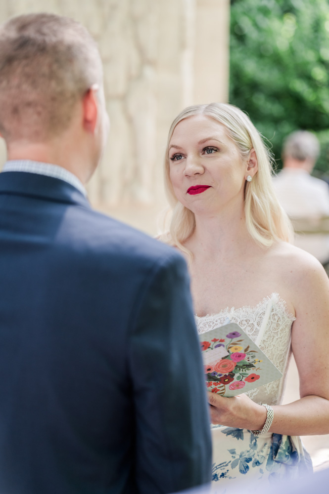 the bride is so proud and seems very happy