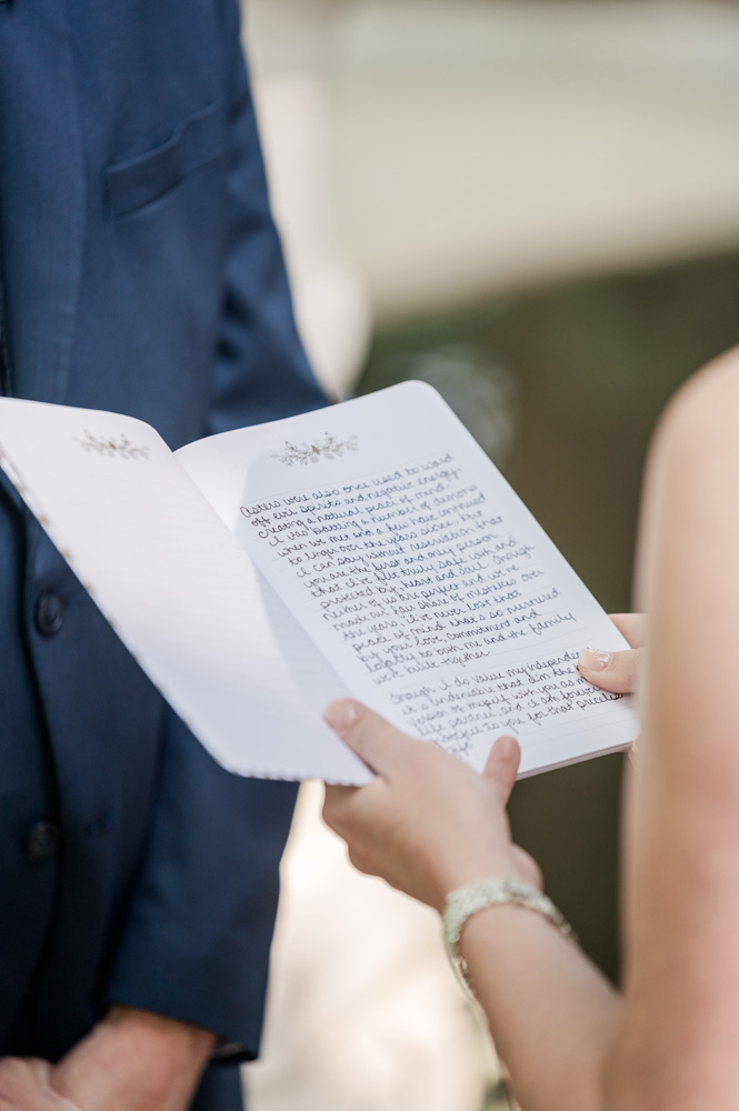 the text written to read at the ceremony