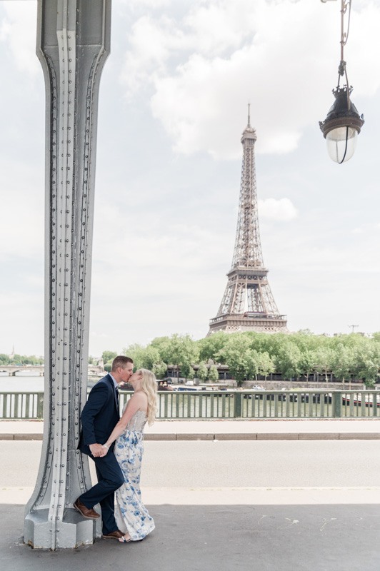 one of the best view to Eiffel tower from Bir Hakeim bridge