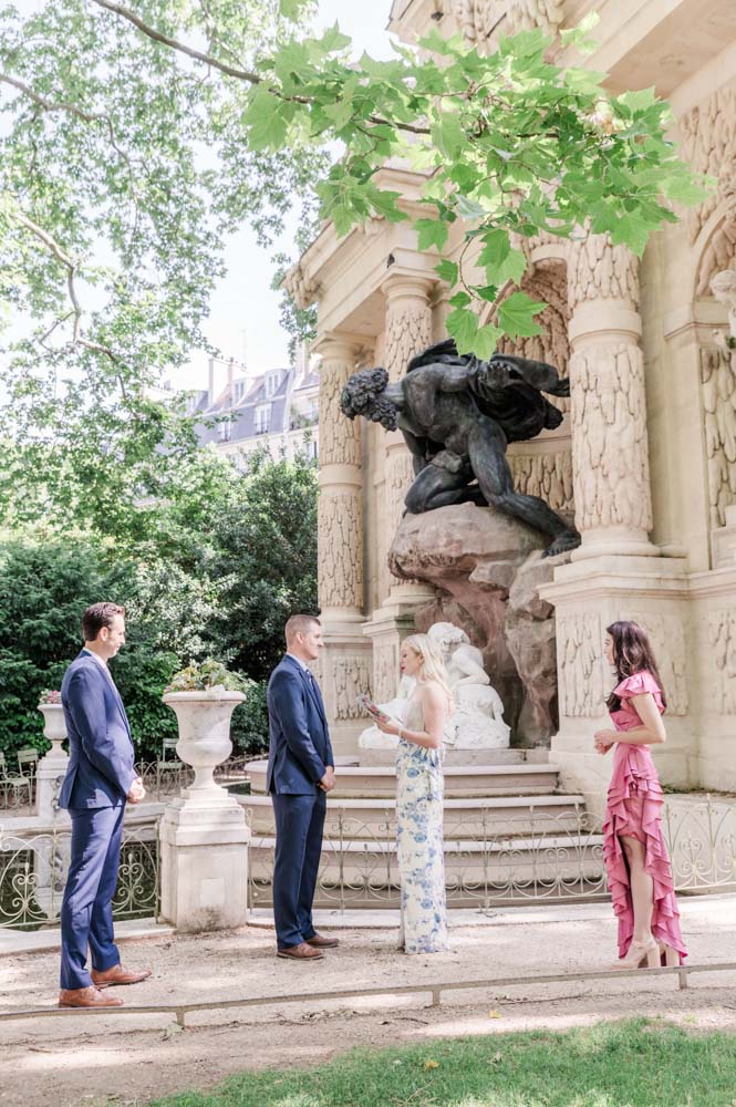 The exchange of vows between the couple, the core of the ceremony