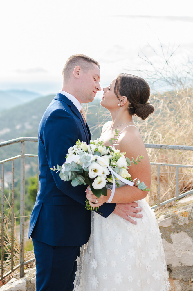 the moment before the kiss after the vows of the elopement in eze