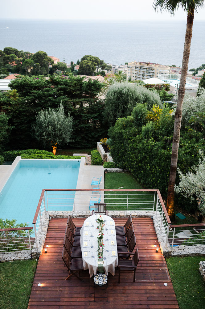The magnificent vioew from a Private venue for a wedding in Monaco